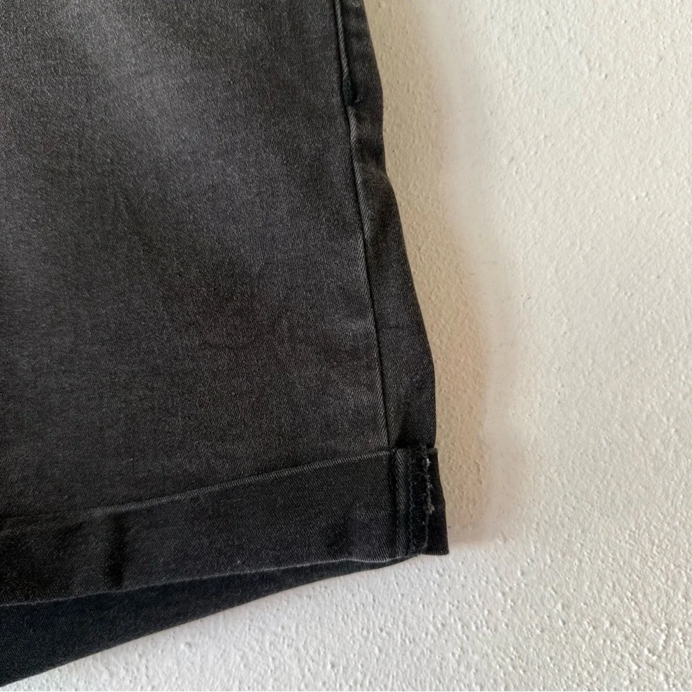 Vans Black Denim Shorts Womens Size‎ 5 Cuffed Skate Casual Jeans Summer